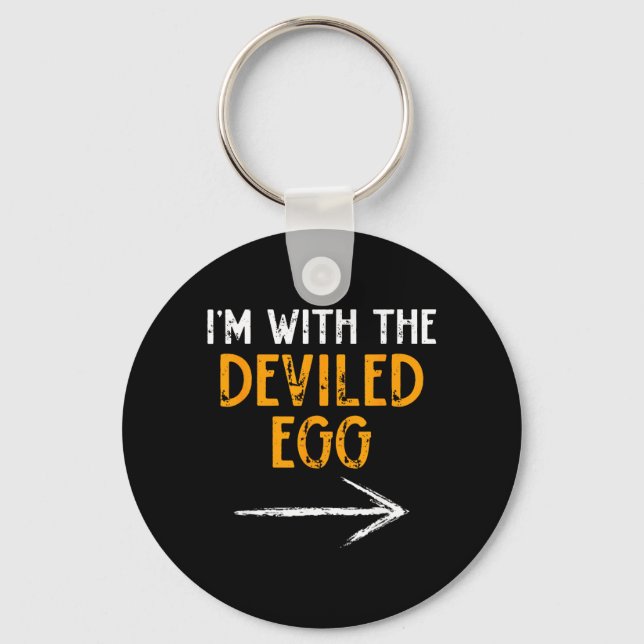 med The Deviled Egg Halloween Matchande Par Nyckelring (Framsida)