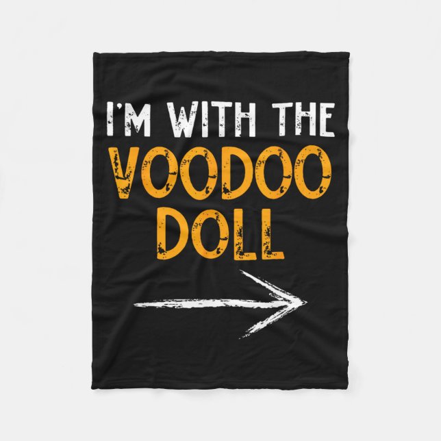 med The Voodoo Doll Halloween Matchande Par Fleecefilt (Framsidan)
