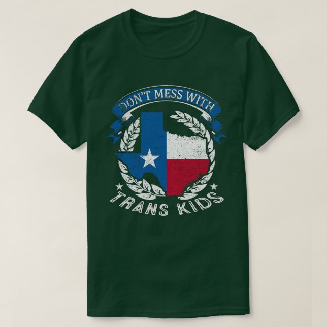 med Trans Kids Texas Protect Trans Kid T Shirt (Design framsida)
