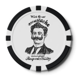 Med underbar mustasch kommer underbarens ansvar. poker marker