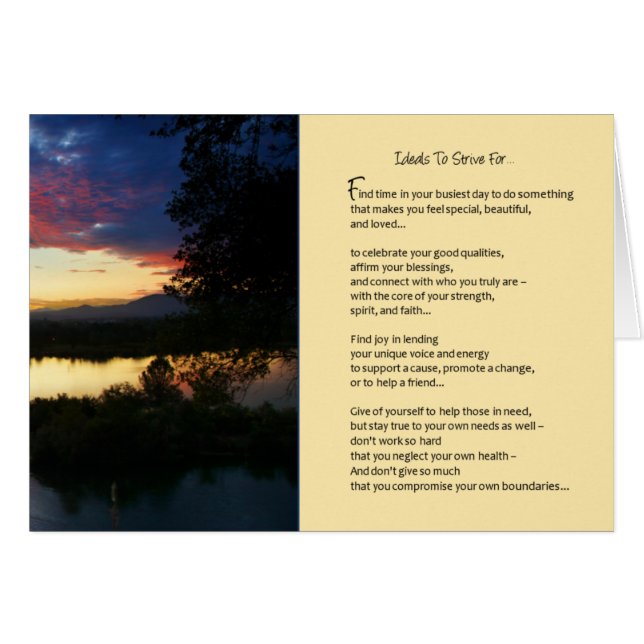 Med Underbarare Kärlek... Hälsningskort (Framsidan Horizontal)