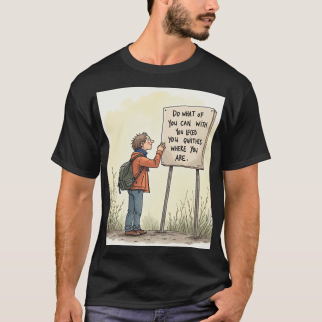 med vad du har t shirt (Framsida)