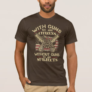 Med vapen är vi medborgare t shirt