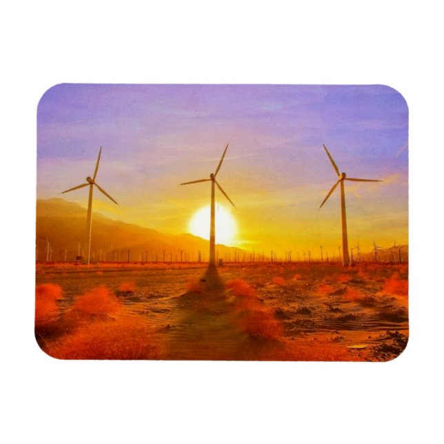 Med Vind Magnet (Horisontell)