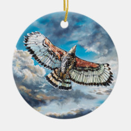 Med Vingar som öron - Julgransprydnad Keramik