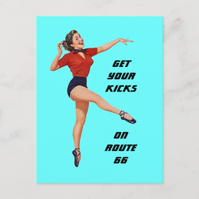 Med vykort får du dina biljetter på väg 66 - Resa- (Framsida)