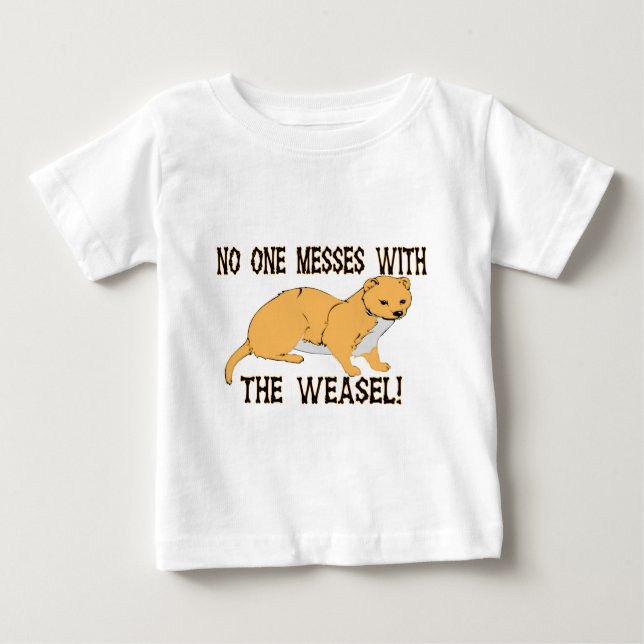  med Weasel T-shirt (Framsida)