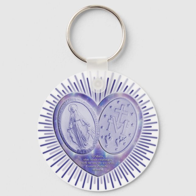 medaille mirauleuse / Wunderbare Medaille Nyckelring (Framsida)