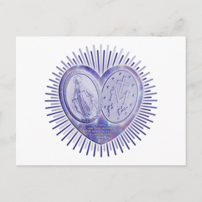 medaille mirauleuse / Wunderbare Medaille Vykort (Framsida)