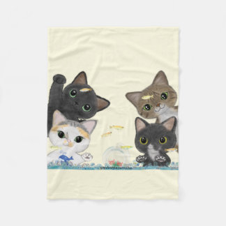 Medaka katter fleecefilt