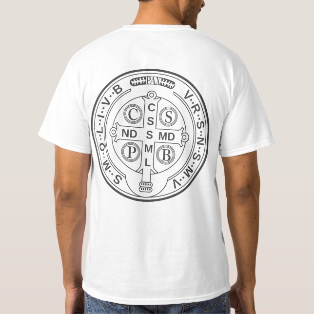 Medal of St. Benedict Tee Shirt (Baksida)