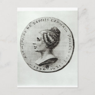 Medal som skildrar Sophie Germain Vykort