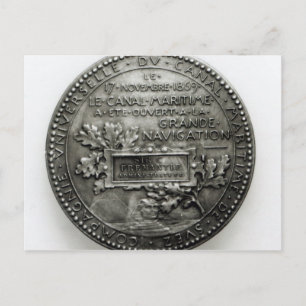 Medal till minne av Suezöppnandet Vykort