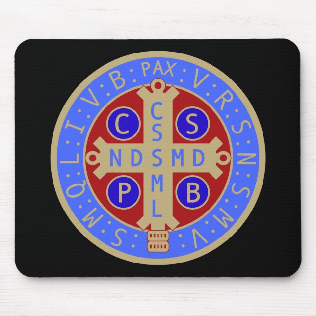 Medalj av St. Benedict Mousepad Musmatta (Framsidan)