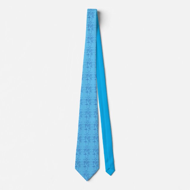Medalj av Vår Fru av Nådens Mirakulösa Konstverk Slips (Framsida)