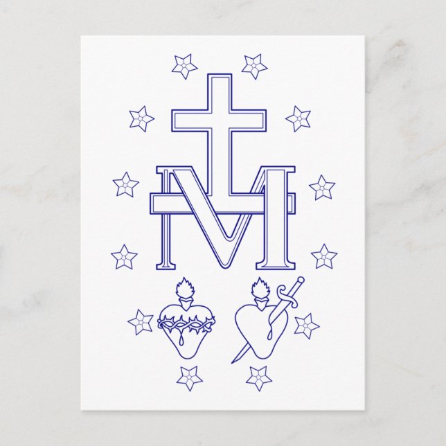 Medalj Dam i Graces Vykort (Framsida)