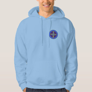 Medalj för St. Benedict på någon Hooded tröja för Sweatshirt