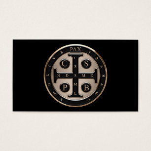 Medalj för St. Benedict Visitkort
