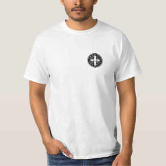 Medalj för St. Benedict, vitskjorta endast Tee Shirt