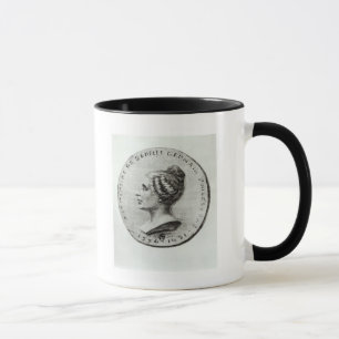 Medalj som visar Sophie Germain Mugg