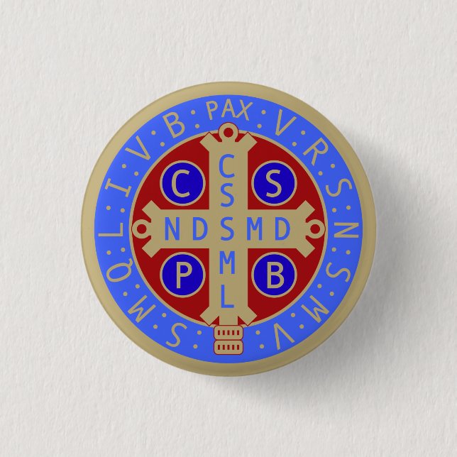 Medaljen för St. Benedict knäppas, Knapp (Framsida)