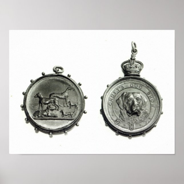 Medaljer från Cruft's Hund Show, 1910 Poster (Framsidan)