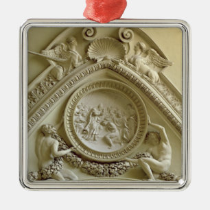 Medaljong som visar dop av Constantine Julgransprydnad Metall
