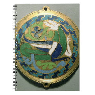 Medaljong som visar en drake, fransk, från Conque Anteckningsbok Med Spiral