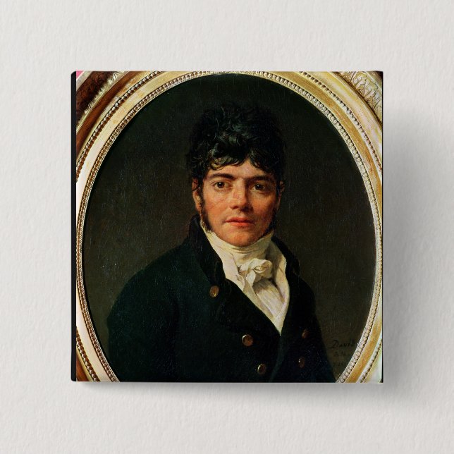 medaljongporträtt av Comten Esteve, 1804 Knapp (Framsida)