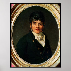 medaljongporträtt av Comten Esteve, 1804 Poster