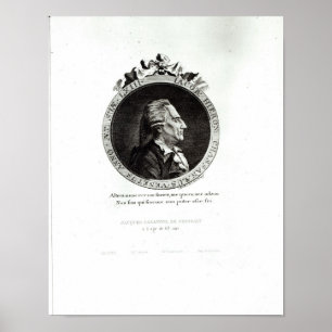 Medaljongporträtt av Giacomo Casanova, ålder 63 Poster
