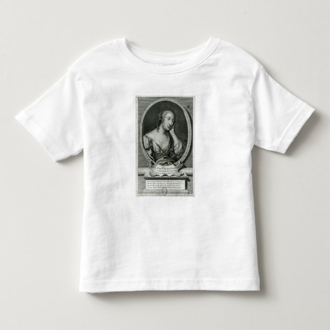 Medaljongporträtt av Madam de La Fayette Tee Shirt (Framsida)