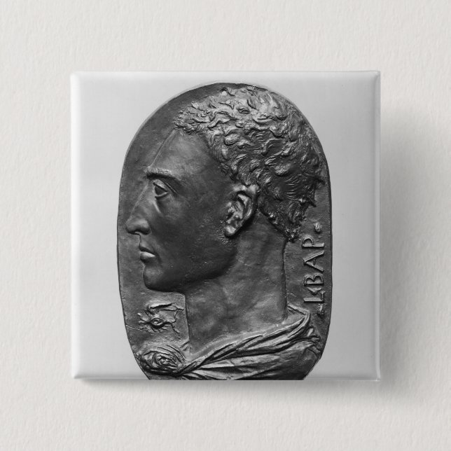 Medaljongsjälvporträtt Knapp (Framsida)