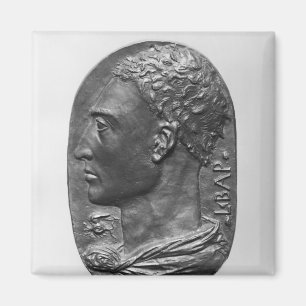 Medaljongsjälvporträtt Magnet