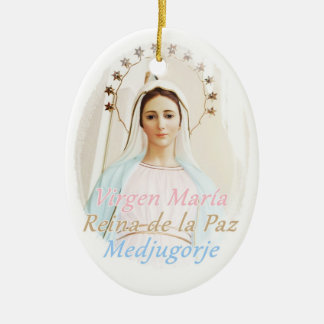 Medalla cerámica Medjugorje Julgransprydnad Keramik