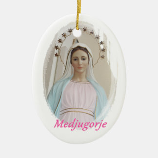 Medalla cerámica Medjugorje Julgransprydnad Keramik