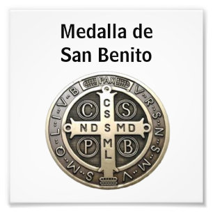 medalla de San Benito Fototryck