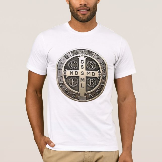 medalla de San Benito T Shirt (Framsida)