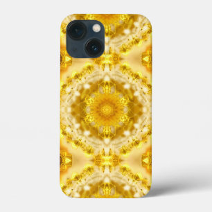 Medallion Mönster i Mustard Gult Batik Mönster
