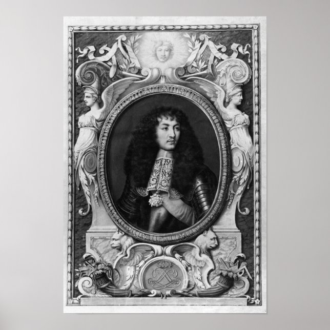 Medallion Porträtt i Louis XIV Poster (Framsidan)