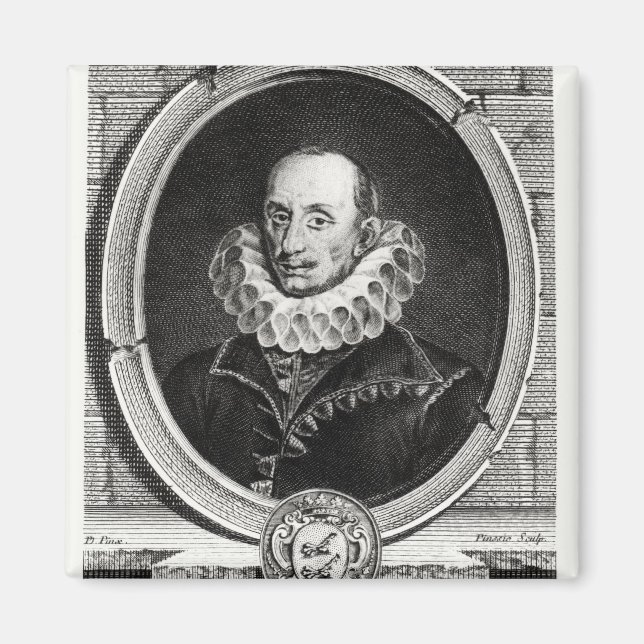 Medallion porträtt, Pierre de Bourdeille Magnet (Framsidan)