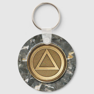 Medallion Recovery Sobriety Sober Keychain Nyckelring