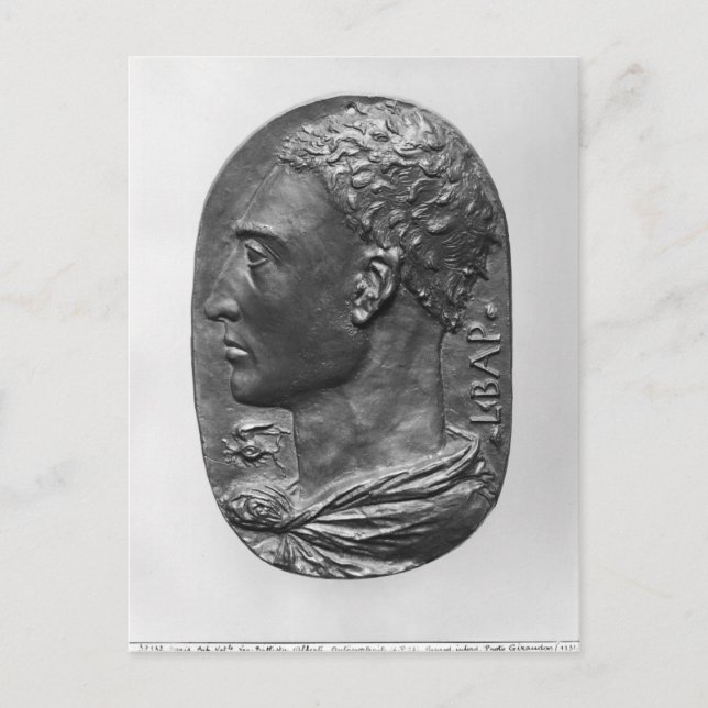 Medallion Självporträtt Vykort (Framsida)