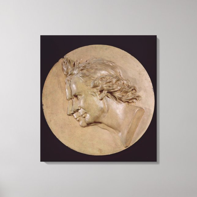 Medallion skildrar Joseph och Etienne Canvastryck (Framsida)