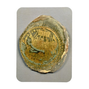 Medallion som skildrar Jonah och val, romerska, 4t Magnet