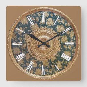 Medallion Victorian Clock Fyrkantig Klocka