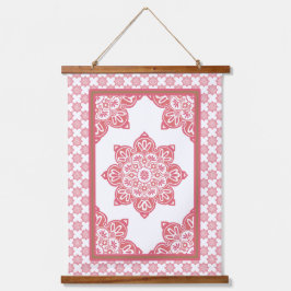 Medallion Wood Topped Wall Tapestry