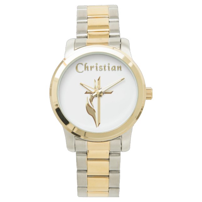 Medan Christian tittar Armbandsur (Framsida)