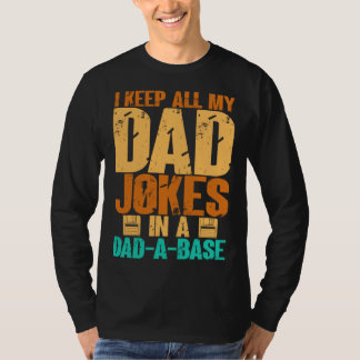 Medan Daddy skämtar Pappa i en Pappa-bas Pappa-bas T Shirt