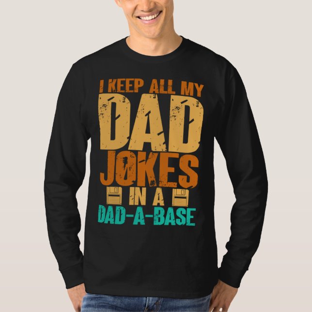 Medan Daddy skämtar Pappa i en Pappa-bas Pappa-bas T Shirt (Framsida)